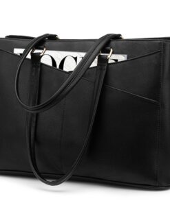 LOVEVOOK Sac à main étanche pour ordinateur portable de 17" - Pour femme - Grand sac de travail - Noir LOVEVOOK Sac à