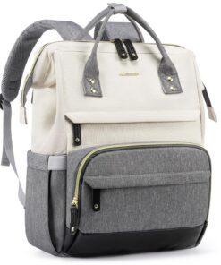 Lovoock Sac à dos étanche femmes filles adolescents, avec compartiment ordinateur portable 15,6" 17,3", pour l'école voy