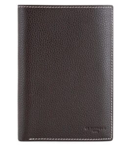 Portefeuille Charles Le Tanneur en cuir pour homme - 11 compartiments carte, 2 poches billets, poche monnaie zippée, ant