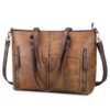 BAIGIO Sac à Main Élégant pour Femmes - Grande Capacité - Sac Bandoulière Classique pour Travail et Shopping - Tote Bag
