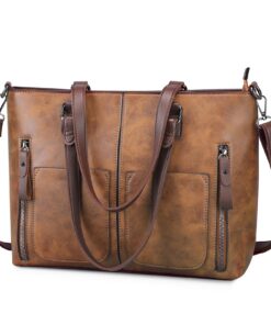 BAIGIO Sac à Main Élégant pour Femmes - Grande Capacité - Sac Bandoulière Classique pour Travail et Shopping - Tote Bag