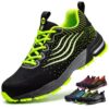 ISOOUS Chaussures de Sécurité Respirantes Homme Chaussures de Travail Femme Legères Protection Embout Acier Comfortables