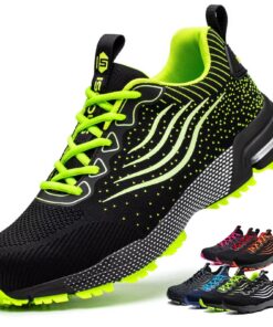 ISOOUS Chaussures de Sécurité Respirantes Homme Chaussures de Travail Femme Legères Protection Embout Acier Comfortables