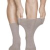 Chausséssocks diabétique non comprimante sans couture pour hommes (2 paires) - pieds gonflés - 39, 42, 43, 46