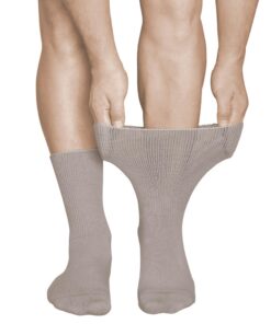 Chausséssocks diabétique non comprimante sans couture pour hommes (2 paires) - pieds gonflés - 39, 42, 43, 46