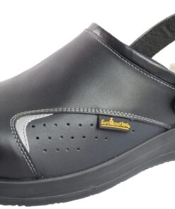 EuroRoutier |0 Basic Black | Chaussures de sécurité en cuir certifiées SB+A+E pour les travailleurs en milieu industriel