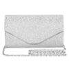BAIGIO Pochette élégante pour femme, sac de soirée et sac de mariage, chaîne amovible, parfait pour fête et soirée forme
