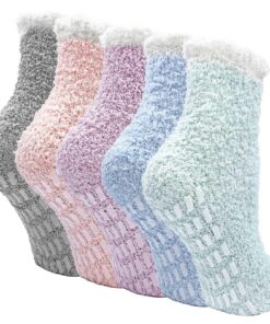 Chaussettes Hiver PUTUO Antidérapantes Femme Chaudes Moelleuses 35-41🆘 Christmas Giftazelotte Wintersocken Putuo Antider