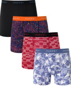 Lot d'INNERSY de 4 Brasiers en Maille pour Homme - Sous-vêtements de Sport Rafraîchissants et Respirants