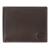 Timberland Cuir avec Poche À Rabat Attachée Portefeuille à Deux Volets Homme Élégant Poches Extérieures