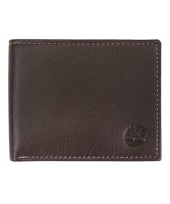 Timberland Cuir avec Poche À Rabat Attachée Portefeuille à Deux Volets Homme Élégant Poches Extérieures