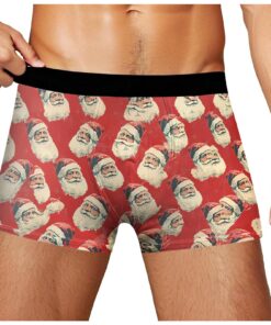 Sous-vêtements Noël homme doux et confortable | Coupe idéale | Imprimé rétro | Respirants | Taille unique