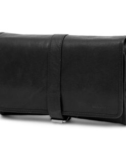 Lucleon Trousse de Toilette à Suspendre Montréal en Cuir Noir pour Hommes Royaux Élégants Voyage