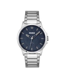 Montre HUGO Analogique à Quartz pour Homme Collection #First - Brillant et Durable avec Bracelet en Acier Inoxydable ou