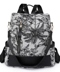 Sac à dos antivol Pagezol pour femme, sac à dos en nylon imperméable Pagezol, sac à dos pour fille de voyage Pagezol
