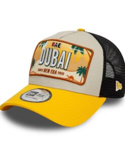 Casquette New Era Trucker A-Frame Villes du Monde Ajustable en Maille - Confort Été - 3 TaillesAdjustables Santorin Capr