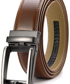 CHAOREN Ceinture Homme Cuirautomatique 35mm Polyester,Réglable,Découpable et Micro Réglage pour Tenue Élégante et Casual