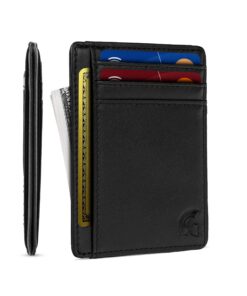 POWR Porte Carte RFID Sécurisé | Anti-Fraude | 7 Cartes Bancaires | Portefeuille Mini Homme
