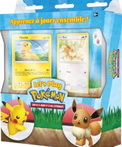 Pokémon: Decks Let’s Play Pikachu et Évoli | Enfants | Entraînement | 2 Decks Prêts à L'Emploi de 60 Cartes avec Accesso