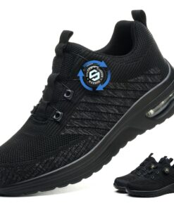 Chaussures de Sécurité Ayqyc Respirantes Antidérapante Hommes Femmes Baskets de Travail avec Embout en Acier