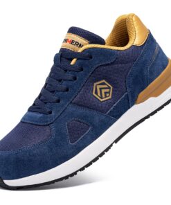 Chaussures de sécurité LARNMERN PRO Hommes Embout Acier Antidérapante et Respirante pour Travail Taille 36-49EU Protecti