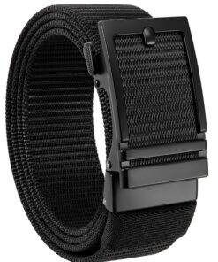 CHAOREN Ceinture Homme Elastique, Haute Tenue, Tissu Élastique, Boucle Automatique, Idéale pour Militaires et Profession