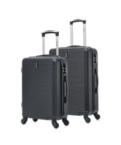 Valise Cabine & Valise Moyenne | ABS Rigide Léger avec Cadenas | 55 cm + 65 cm | Valise de Voyage Léger pour Famille & V
