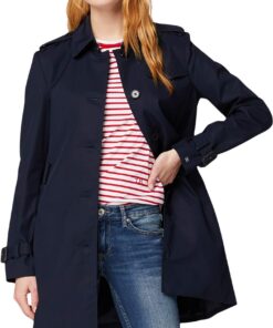 Tommy Hilfiger Heritage Single Breasted Veste Femme Mi-Saison Trench Modelle Populaire