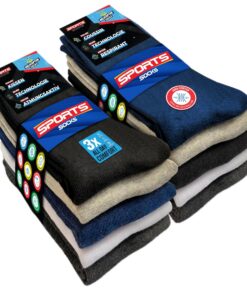SOXCO Chaussettes Homme Sport Fonctionnelles pour Sport et Gamenetique, Lot de 10 Paires