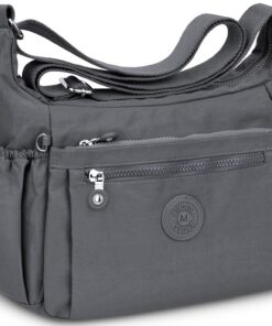 WACCET Sac Bandoulière Femme Grand Imperméable Nylon Usage Quotidien Travail WACCET Sac Bandoulière Femme Grand Multi Po