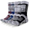 YUEDGE Chaussettes de Sport Respirantes Amortissantes Évacuation Humidité Haute Performance Homme Randonnée Trekking Alp