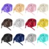 COMNICO lacets plats en ruban de satin scintillants pour baskets et chaussures de sport (12 paires, 12 couleurs)