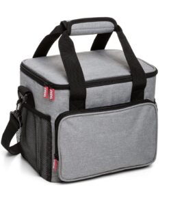 TATAY Sac Isotherme Repas Urban Food Picnic 11L Triple Isolation Gris Denim| Isolation Triple | Corps Semi-Rigide | 4 Po