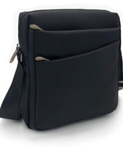 ELIOX Sac pour homme en cuir avec grands poches et range-lunettes, idéal pour la ville, polyvalent, résistant et élégant