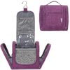 Narwey Trousse de Toilette Grande à Suspendre pour Femme (Violet Foncé) - Organisateur de Toilettes Sécuritaire et Spaci