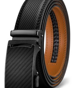 KEMISANT Ceinture Automatique pour Hommes Robe Costume, Largeur 35mm, Taille AjustableCliquet en Cuir Homme