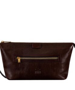 Resistant aux rayons du temps Sac cosmétique en cuir pour hommes - Trousse de toilette - Trousse cosmétique et de lavage