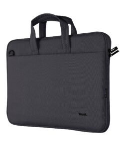 Trust Bologna Sac Mince pour Ordinateur Portable Jusqu'à 16 Pouces, Éco-Conçu et Portable pour Voyage, Affaires et Trava