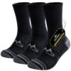 Chaussettes Randonnée Homme Niorasen, Respirantes et Rembourrées OEKO-TEX, Anti Ampoule Trekking Running, 3 Paires