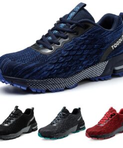 TQGOLD Chaussure de Sécurité Légère Homme et Femme Amortieavec Protection Embout en Acier - Chaussures de Travail Légers