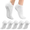 Chaussettes de Yoga Antidérapantes Lot de 5 Paires pour Femme 37-40 - Pilates et Yoga - Femmes Fitness Mode Antidérapant