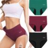 Culotte Menstruelle Rdiner Coton Absorbante 60ML, 4 Couches Anti-Fuite, Global Recycled Standard, pour Femmes au quotidi