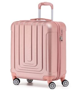 Bagage à main Flight Knight Premium en fibre de carbone - léger - 8 roues spinneuses - serrure latérale et port USB - ap