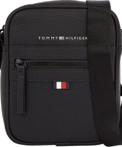 Tommy Hilfiger Sac à Bandoulière Homme Essential PU Mini Reporter Petit Vintage Éco-Friendly Fashionable
