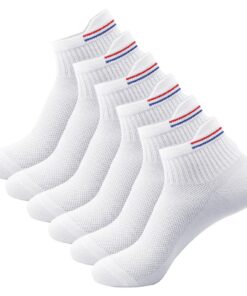 Soleeya Chaussettes Basses Sport Femme Respirantes Coton Blanc, Taille 36-41, Idéales pour la Running et le Fitness