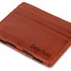 Portefeuille Jaimie Jacobs Magic Wallet Flap Boy Slim Marron Cuir Vache AVEC RFID Blockage Fonctionnalité MULTIPLES USES