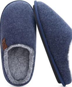 COFACE Chaussures de Maison Homme Hiver Chaussons Chauds en Mousse à Mémoire de Forme
