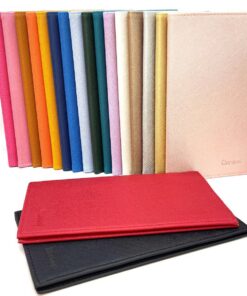 Charmoni Etui Porte chéquier - Cuir Vachette - ZSF Bleu Marine - 2 emplacements Porte carte crédit - 11 cm X 19 cm