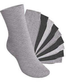 Footstar KIDS 10 PAIRES DE CHAUSSETTES ENFANTS - COTON NOIR BLANC VERT ROSE JAUNE - OEKO-TEX STANDARD 100