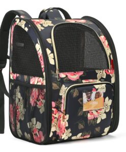 UtoteBag Porte-Sac à Dos pour Chien et Chat - Design Ventilé, Pliable et Imperméable avec Coussin Lavable - Idéal pour V